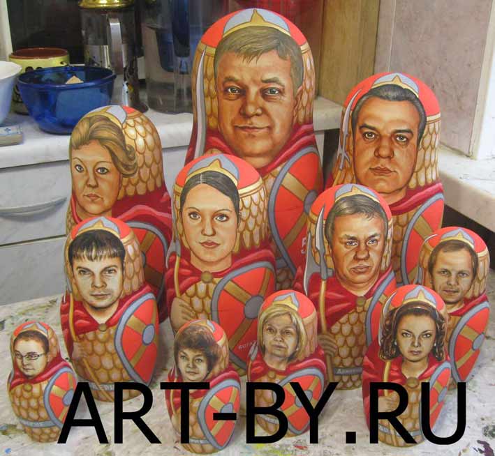 роспись матрешек по фото 